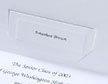 Embossed Panel Graduate's Name Cards